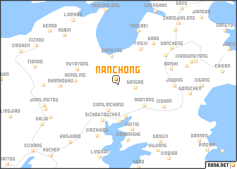 map of Nanchong