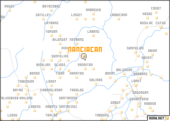 map of Nanciacan