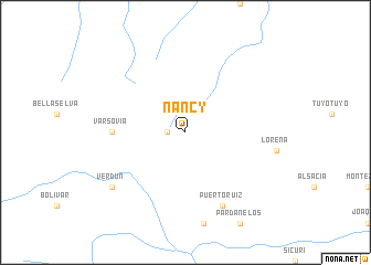 map of Nancy