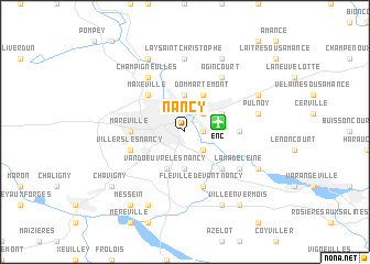 map of Nancy