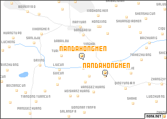 map of Nandahongmen