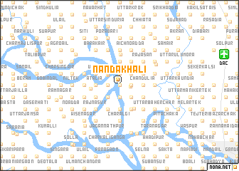 map of Nandakhāli