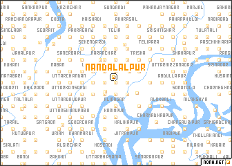 map of Nandalālpur