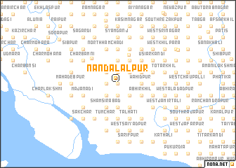 map of Nandalālpur