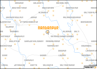 map of Nandanpur