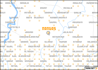 map of Nāndās