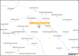 map of Nandékrokro