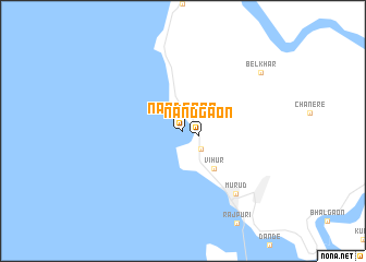 map of Nāndgaon