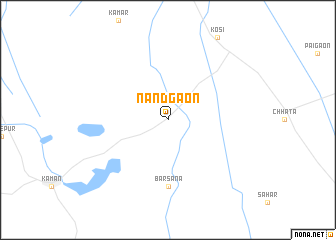 map of Nandgaon