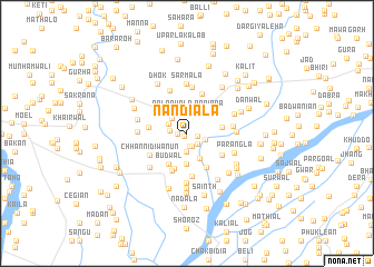 map of Nandīāla