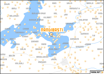 map of Nandībasti