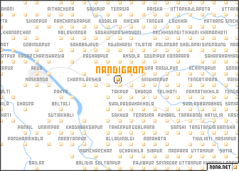 map of Nandigaon