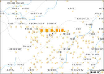 map of Nandna Jatāl