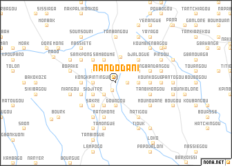 map of Nandodani
