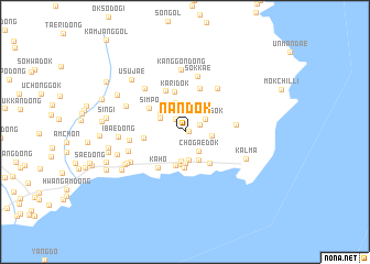 map of Nandŏk