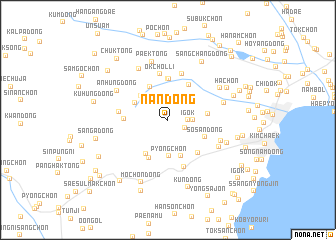 map of Nan-dong