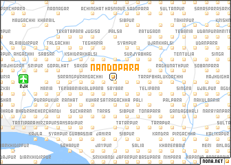 map of Nāndopāra