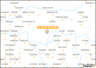 map of Nandoundia