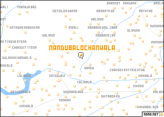 map of Nandu Balochānwāla