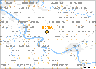 map of Nandy