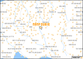 map of Nan Foubie