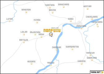 map of Nanfuxu