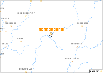 map of Nanga Bangai