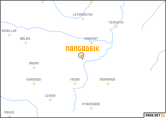 map of Nangadeik