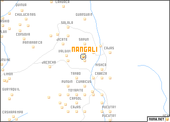 map of Ñangali