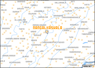 map of Nangal Kaswāla