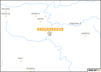 map of Nanga Mereka