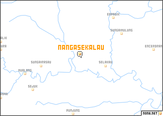 map of Nanga Sekalau