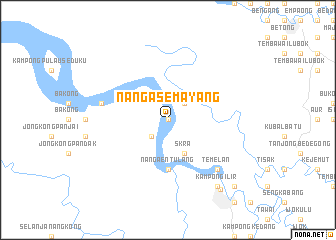 map of Nanga Semayang