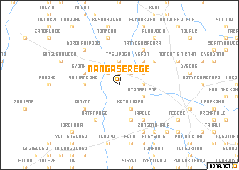 map of Nangasèrègè