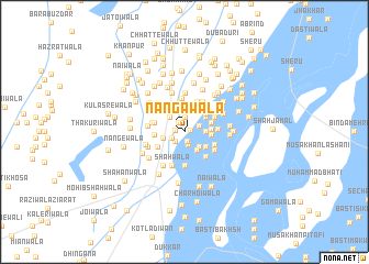 map of Nāngawāla