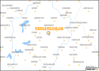 map of Nangengxiajia