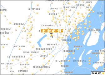 map of Nāngewāla