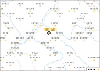 map of Nāngin