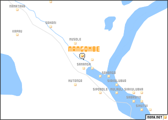 map of Nangombe