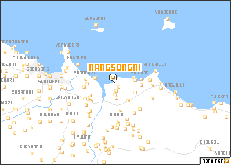 map of Nangsŏng-ni