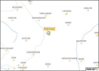 map of Nanhe