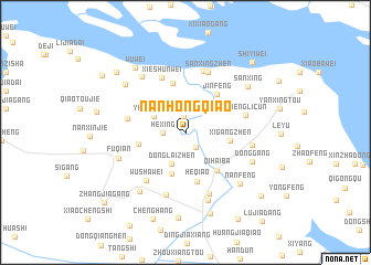 map of Nanhongqiao