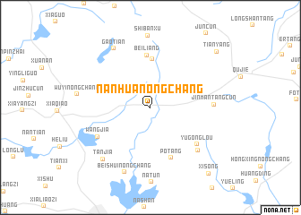 map of Nanhuanongchang