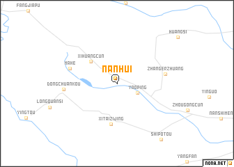 map of Nanhui