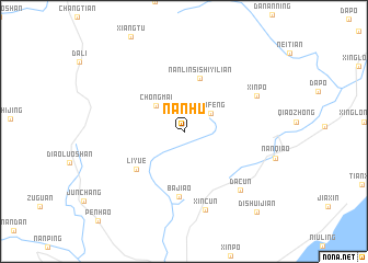 map of Nanhu