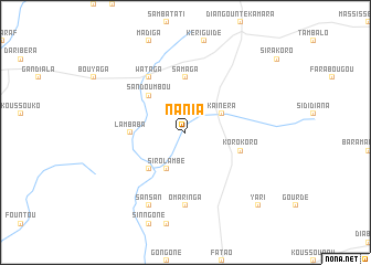 map of Nania
