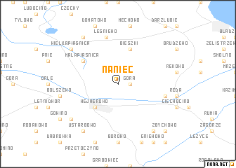 map of Naniec