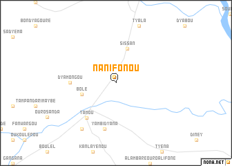 map of Nanifonou