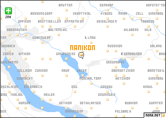 map of Nänikon