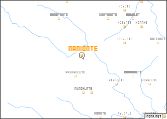 map of Nanion Tē